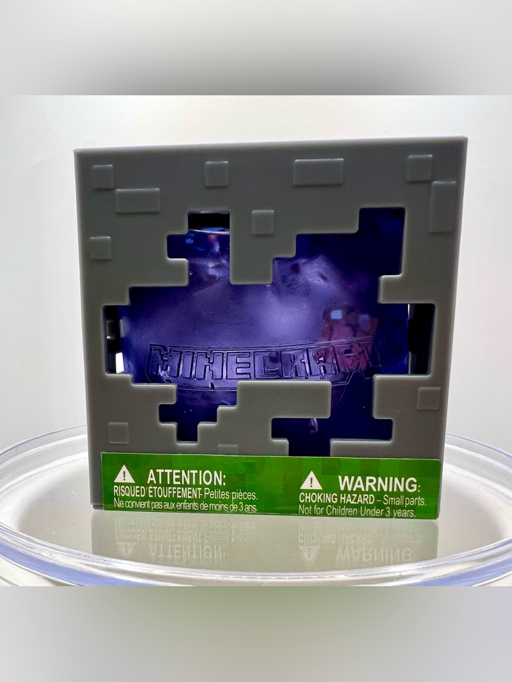 Boxed Purple Minecraft Jelly Cubes Squishy Fidget Cube 💜